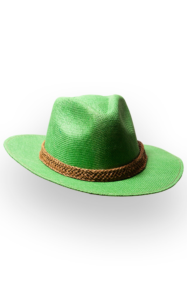 Sombrero Safari yute verde